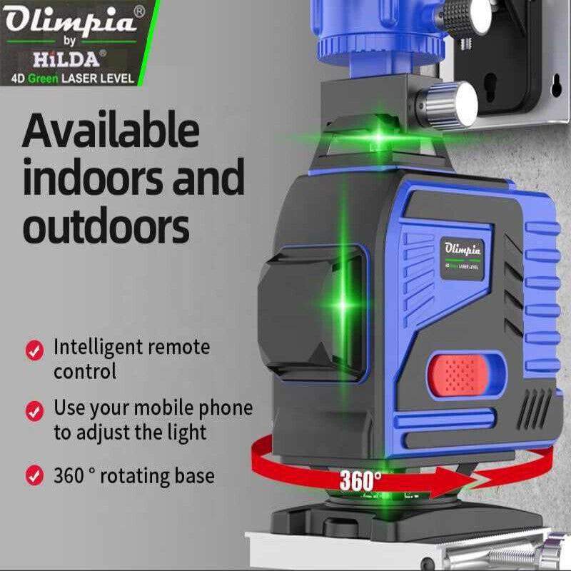 Nivela laser OLIMPIA 4D 16 linii, 2 baterii MOD PULSE TR GRATIS Nivela laser OLIMPIA 4D 16 linii, 2 baterii MOD PULSE TR GRATIS